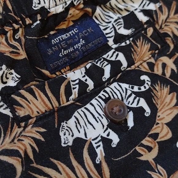 Janie and Jack Tiger Print Cotton Shorts 18 to 24 Months - Picture 4 of 6